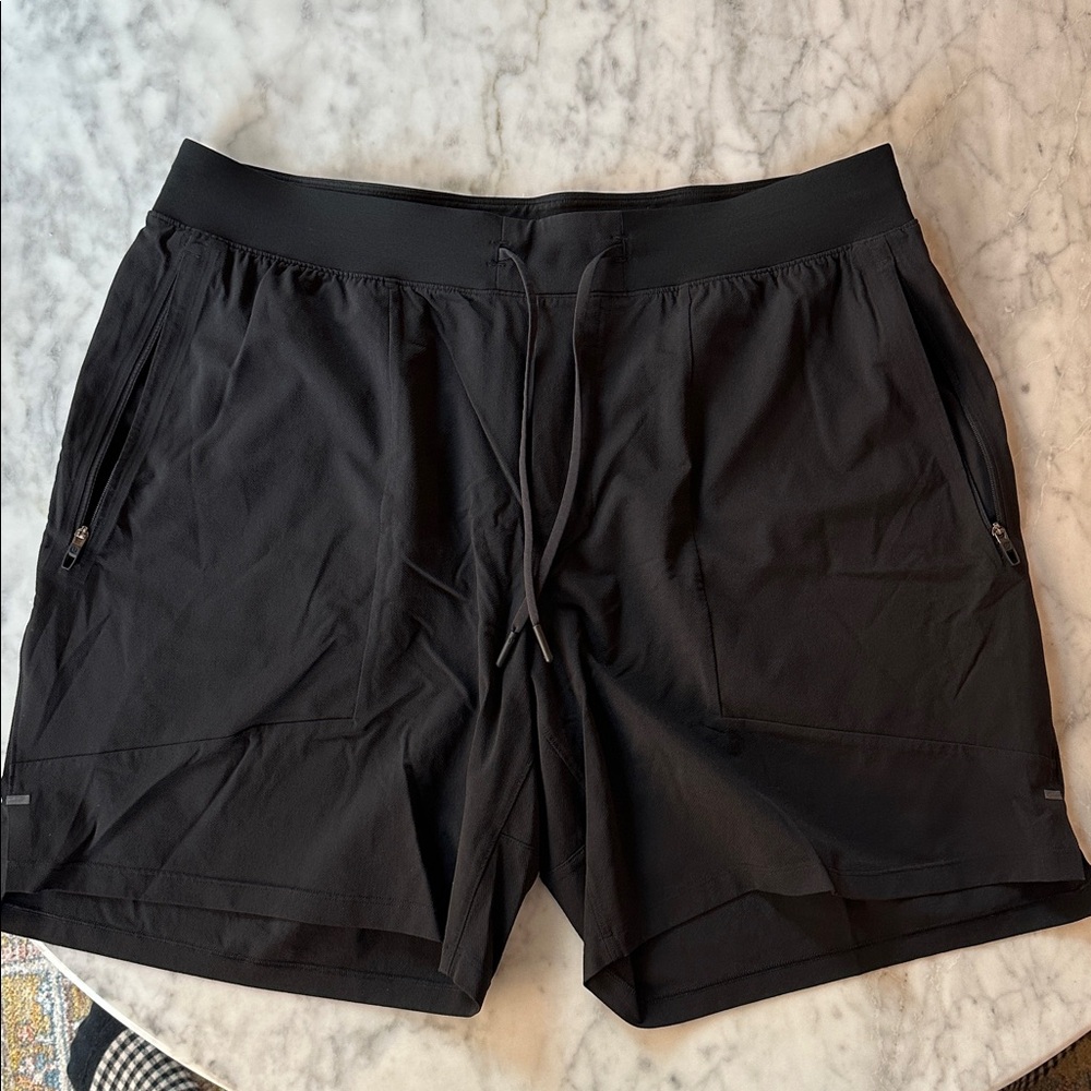 Lululemon bundle of 3 men’s XL Athletic Shorts, black black navy - Picture 8 of 11